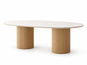 Mesa de comedor ovalada Nórdica